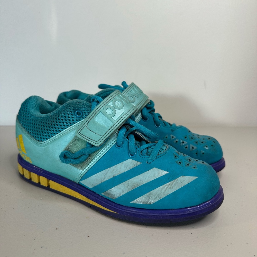 Adidas Powerlift 3 Energy Blue Weightlifting / Powerlifting Shoes Womens Size 5